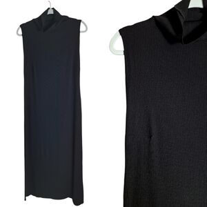 Reformation Turtleneck Ribbed Midi Dress Womens XL Casual Minimalist Clean Girl